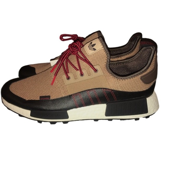 Adidas NMD R1 Adventure Men's Running Shoes Sneaker Tan Red Size 10 - Picture 12 of 12